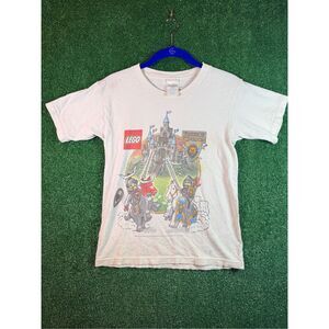 Youth size 10/12 L Vintage Y2K Rare Lego Kingdom‎ Knights Distressed Tshirt